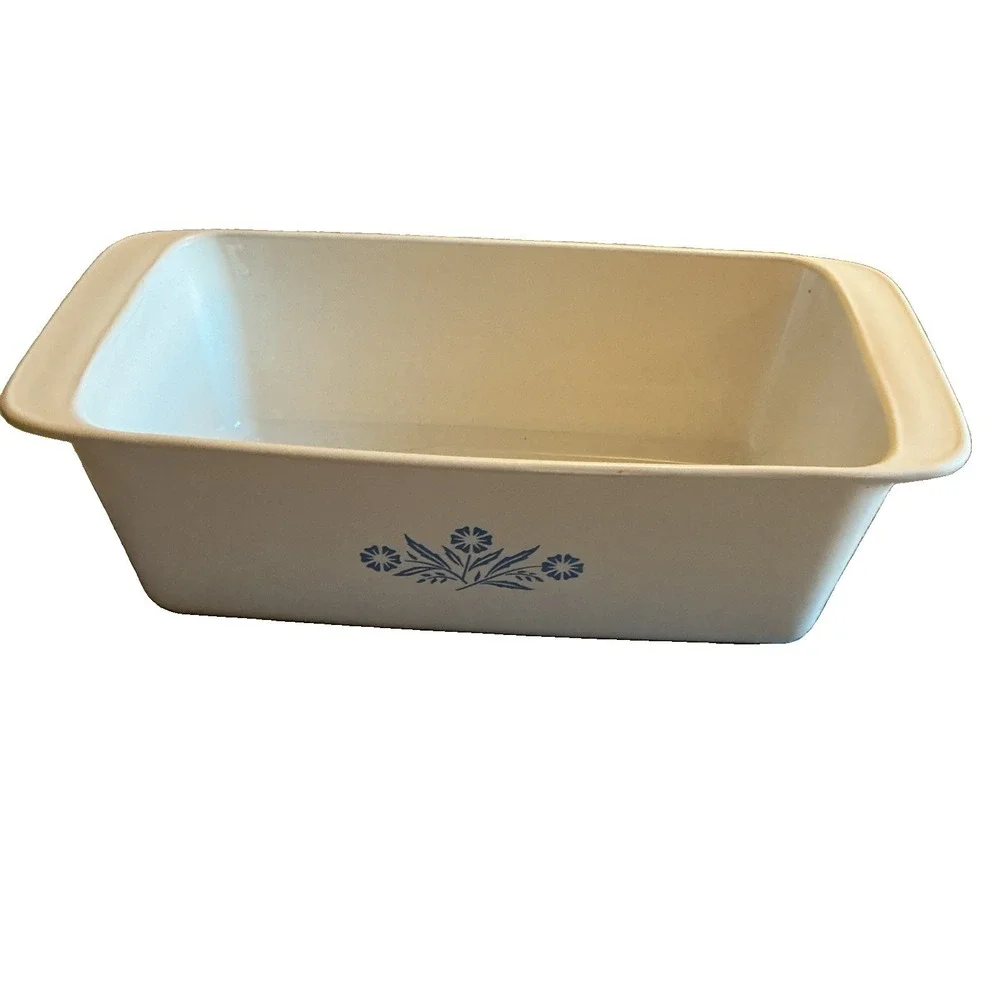 Vintage Corning Ware Cornflower Loaf Pan 2 Qt P-315 9x5x3 Made In USA
